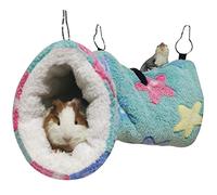 LEFTSTARER Tunnel suspendu pour petits animaux, hamac, furet, accessoire de cage à sucre, jouets pour hamster, chinchilla, écureuil, cochon d'Inde, rat