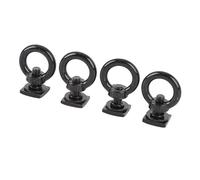 Leftwei Ancre d'arrimage M8 en Acier Inoxydable pour Rail en T, œillet pour Galerie de Toit, écrous d'ancrage pour Maintenir Le Cordon élastique, Idéal pour Les Accessoires de Rail de Kayak (Black)