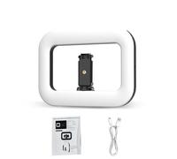 Leftwei Appareil Vidéo pour Smartphone avec Lumière, Stabilisateur de Téléphone Portable avec Anneau Lumineux 240 LED, CRI 96+ 2500K-8500K pour la Réalisation de Films, Diffusion en Direct, Vlog,