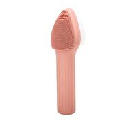 Leftwei Brosse Nettoyante pour le Visage en Silicone, Double Face, Exfoliante Douce, pour Routine Quotidienne de Soins de la Peau, Rose, 1 unité