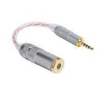 Leftwei Câble Adaptateur Mâle vers Femelle pour Un Transfert de Son Clair, Connexion Portable de 2,5 Mm pour ZX300A HiFiman, 14 Cm en Cuivre sans Oxygène (2,5 révolution équilibrée 4,4 Femelle)