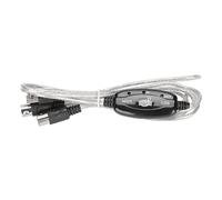 Leftwei Câble MIDI vers USB, 2,2 M de Long, 16 Canaux, Interface USB PC avec Indicateur d'entrée et de Sortie d'alimentation LED, pour Pianos, Claviers, Guitares électriques, Ordinateurs