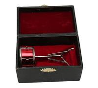 Leftwei Caisse Claire Miniature, Petit Modèle Réaliste pour Décoration de Maison de Poupée, Idéal pour Les Amateurs de Musique, Cuivre 9,5 Cm