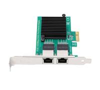 Leftwei Carte Réseau PCI Express Gigabit Double Port, Adaptateur Ethernet PCIe 2 Ports Gigabit, for Connexion Réseau Filaire et Extension de Serveur