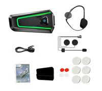 Leftwei Casque BT 5.3, Casque D'écoute Antibruit avec Son Surround 3D, pour Le Cyclisme et la Moto, IPX7, étanche à la Pluie