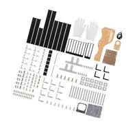 Leftwei Châssis ATX M-ATX/ITX, Cadre en Aluminium Léger pour la Construction de PC DIY, Conception Verticale pour Un Refroidissement Efficace, Structures Compactes (Black)