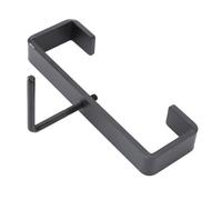 Leftwei Clips de Poteau en Béton de 4 Pouces, Support en Acier au Carbone Robuste avec Revêtement en Poudre Noire, Support de Serrage de Colonne en Béton pour Nichoirs, Boîtes aux Lettres,