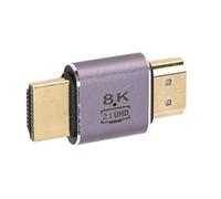 Leftwei Coupleur D'interface Multimédia HD 8K, Adaptateur Mâle à Mâle 48Gbps pour Utilisation Home Cinéma, HDR Dynamique, Alliage D'aluminium