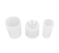 Leftwei Cylindre de Pluviomètre, Outil de Mesure Précis pour l'enseignement des Sciences, Plastique Transparent, capacité de 400ml, Salle de xtérieure