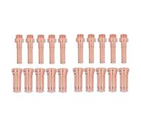 Leftwei Ensemble de 10 Buses et 10 électrodes, Ensemble d'électrodes de Buse en Laiton pour Torche de Découpe CP91, avec Haute conductivité et Résistance à l'érosion