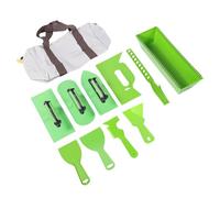 Leftwei Ensemble de Truelle en Plastique, Kit Complet de Truelle de Plâtre en Plastique avec Mélangeur de Peinture, Grattoir à Mastic, Truelles de Finition de Boîte de Ciment d'angle, Idéal pour la