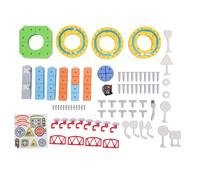 Leftwei Ensemble Train électrique Magnétique 3D Flexible avec Piste Course Jouet Construction Anti-gravité, Configuration Intégrée en 3D Voiture Motorisée créativité sans Fin