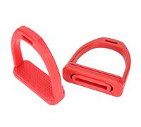 Leftwei Étriers de Cheval avec Coussinet en Caoutchouc pour Résistance au Glissement, Conception en Plastique D'ingénierie Professionnelle pour Adultes et Enfants, 1 Paire, Accessoire Essentiel