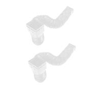 Leftwei Extensions de Descente Pluviale Tuyau de Gouttière Flexible et Extensible pour Un Drainage Efficace des Eaux de Pluie Convient à Diverses Conditions Matériau ABS Durable (White)