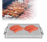 Leftwei Filet de Barbecue Antiadhésif, Support de Barbecue en Fer Portable avec Une Conception Facile, Idéal pour Le Camping en Plein Air, Le Pique-Nique de Fête dans Le Jardin