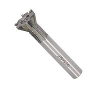 Leftwei Fraise, Fraise en Carbure cémenté de 25 Mm de Diamètre, Tige Droite à Queue d'aronde à 6 Cannelures, avec élimination Rapide des Copeaux, Idéale pour l'acier Inoxydable, l'acier au