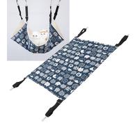 Leftwei Hamac pour Chat Cage, Lit Doux pour Animal Compagnie adapté Furet Respirant Réglable Réversible Double Face Cage Souple Suspendue (pour (48 ksh/18 ksh/18))