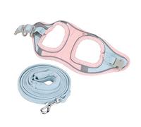 Leftwei Harnais et Laisse Réfléchissants pour Chat, Gilet Réglable à Blocage de Couleur pour des Aventures en Plein Air en Toute sécurité, Ensemble de 1,5 M (M)
