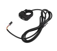 Leftwei Interrupteur de Klaxon de Lampe 2 en 1, Accessoire de Vélo électrique Durable pour Motos et Scooters, Matériau en Nylon