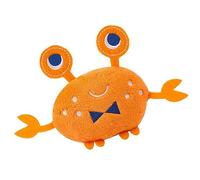 Leftwei Jouet à Mâcher en Peluche pour Chien, Crabe Mignon pour Jeu Interactif avec Chiot et Soulagement du Stress, Orange, 1 Pièce
