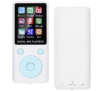 Leftwei Lecteur MP3 MP4, Bluetooth 4.2, Prend en Charge la Carte Mémoire 32 Go avec Enregistrement de Musique, Radio, Vidéo, Ebook, Chronomètre, Idéal pour Détendre Les Chansons la Nuit (White)