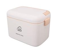 Leftwei Leftwei Boîte de Rangement, Organisateur en Plastique épais, Conteneur de Rangement à Plateau Amovible, Idéal pour les Urgences à Domicile, les Voyages et les Fournitures de Premiers Secours