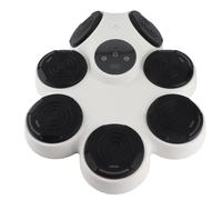 Leftwei Machine de Boxe Musicale Bluetooth Intelligente, Entraîneur de Frappe Interactif avec 9 Réglages de Vitesse, 7 Zones de Frappe Agrandies et Commentaires en Temps Réel, Idéal pour Les (White)