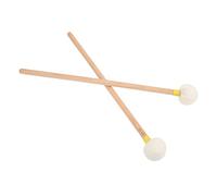 Leftwei Maillets de Timbale, 2 Pièces Maillet de Tambour Tête en Feutre Maillets de Grosse Caisse, de Percussion avec Manche en Bois Antidérapant, Idéal pour Jouer (YELLOW)