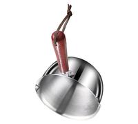 Leftwei Mini Marmite à Beurre, Poêle à Sauce à l'huile en Acier Inoxydable de 300 Ml, Poêle de Cuisine avec Poignée, Idéale pour la Friture et la Cuisson