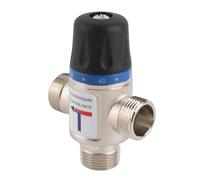 Leftwei Mitigeur Thermostatique, Dispositif de Contrôle Automatique de la Température, Grande Vanne Anti-brûlure de 35 à 60 Degrés en Laiton Massif, Idéal pour le Système d'eau Chaude Domestique