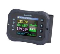 Leftwei Moniteur de Batterie WiFi 10-100 V 0-50 A, Dispositif de à Distance de Détection Bidirectionnelle, Testeur de Batterie avec écran LCD Couleur HD de 2,4 Pouces, Idéal pour les Batteries VRLA