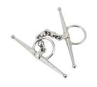 Leftwei Mors de Bouche de Cheval en Acier Inoxydable de 135 Mm, Filet à Joue Complète avec Lisse pour Un Contrôle Facile et Une Prévention des Morsures 1 unité