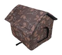 Leftwei Niche d'extérieur pour Chat, Maison Extérieure Résistante aux Intempéries, Abri isolé pour Chat avec Conception étanche, Idéal pour l'hiver et Les, 15x13x15,4 Pouces