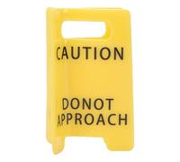 Leftwei Panneau D'avertissement Pince à Cheveux Ne Pas S'approcher Panneau D'avertissement Accrocheur Style Drôle Jaune Pince à Cheveux épaisse Cadeau Amusant et Fonctionnel