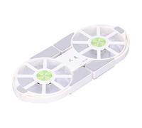 Leftwei Plaque de Refroidissement pour Ordinateur Portable, Ventilateur de Radiateur Pliable, Refroidisseur à Haut Volume d'air pour Ordinateur Portable de Bureau, Grande Conception ABS (White)