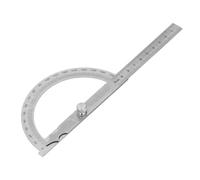 Leftwei Rapporteur en Acier Inoxydable, Règle d'angle, Rapporteur d'écrou à Oreilles Réglable avec Mesure Précise, Idéal pour le Dessin Technique, le Travail du Bois et des Métaux (120x150mm Gamme