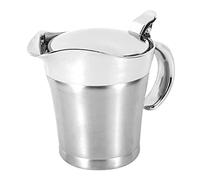 Leftwei Saucière 750ML avec Couvercle, Pichet à Sauce en Acier Inoxydable à Double Paroi pour Thanksgiving et les Repas de Famille