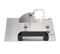 Leftwei Support de Meuleuse d'angle, Outil de Chanfreinage de Carrelage en Acier Inoxydable, Support Fixe de Meulage Précis Réglable avec Serrage sécurisé, Idéal pour les Accessoires de Meuleuse