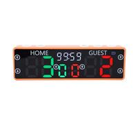 Leftwei Tableau de Bord électronique, Compteur de Score LED à 10 Chiffres, Tableau de Bord de Jeu avec Chargement USB C et Buzzer Puissant, Idéal pour Le Basket-Ball, Le Volley-Ball et Les échecs,