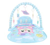 Leftwei Tapis de Jeu de Gymnastique pour bébé avec Jouets Interactifs et Piano pour bébé, Matériau rembourré Sûr, 30,3 X 21,7 Pouces (BLUE)