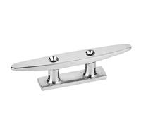 Leftwei Taquet Marin en Acier Inoxydable, Base Résistante à la Rouille, pour Attache de Corde de Bateau, Accessoire de Navigation (4 Pouces (ID 102 mm, épaisseur 3,8 mm))