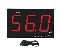 Leftwei Testeur de Niveau Sonore Écran LCD 9,6 Pouces Réponse Rapide 30-130 DB Lecteur de Décibels de Bruit à Montage Mural Mesure du Bruit pour la Maison, la Salle de Classe et la Rue