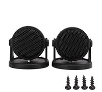 Leftwei Tweeter à Dôme Haute Performance adapté aux Mini Tweeters pour Système Audio Universel de Voiture 5-20 KHz 101 DB 2 Unités Noir