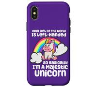 Lefty Citation Only 10% of The World is Left Handed Unicorn Coque pour iPhone X/XS