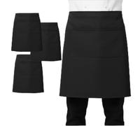 LEFUNDA® 3 Tabliers de Cuisine Imperméables avec 2 Poches Réglables BBQ Longues Bretelles pour Hommes Femmes Cuisine Restaurant Café