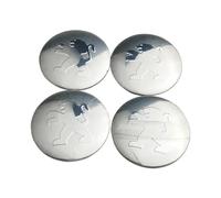 LEFUVR 4 Pièces Cache-moyeux Autocollants pour Peugeot e-Traveller 2021, Enjoliveurs Autocollant avec Emblème Capuchons Centre Roue,65mm-C