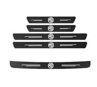 LEFUVR 5 Pièces Protection Seuil Voiture Autocollant pour MG HS Trophy 2024, Fibre de Carbone Protege Seuil de Porte Voiture,A