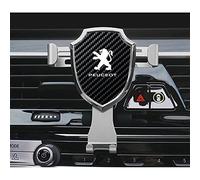 LEFUVR Support Telephone Voiture pour Peugeot Rifter Standard 2021 2022 2023 2024, Porte Telephone Voiture Grille Aération 360° Rotatif et sans Griffe,Silver