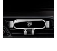 LEFUVR Support Telephone Voiture pour Peugeot Rifter Standard 2021 2022 2023 2024, Porte Telephone Voiture Grille Aération 360° Rotatif et sans Griffe,Silver