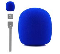 LEFXMOPHY Go Mic Mousse pour Rode Interview GO Adaptateur portable pour Rode Go II/ME/PRO sans fil Lav, filtre anti-pop bleu, couverture pare-brise